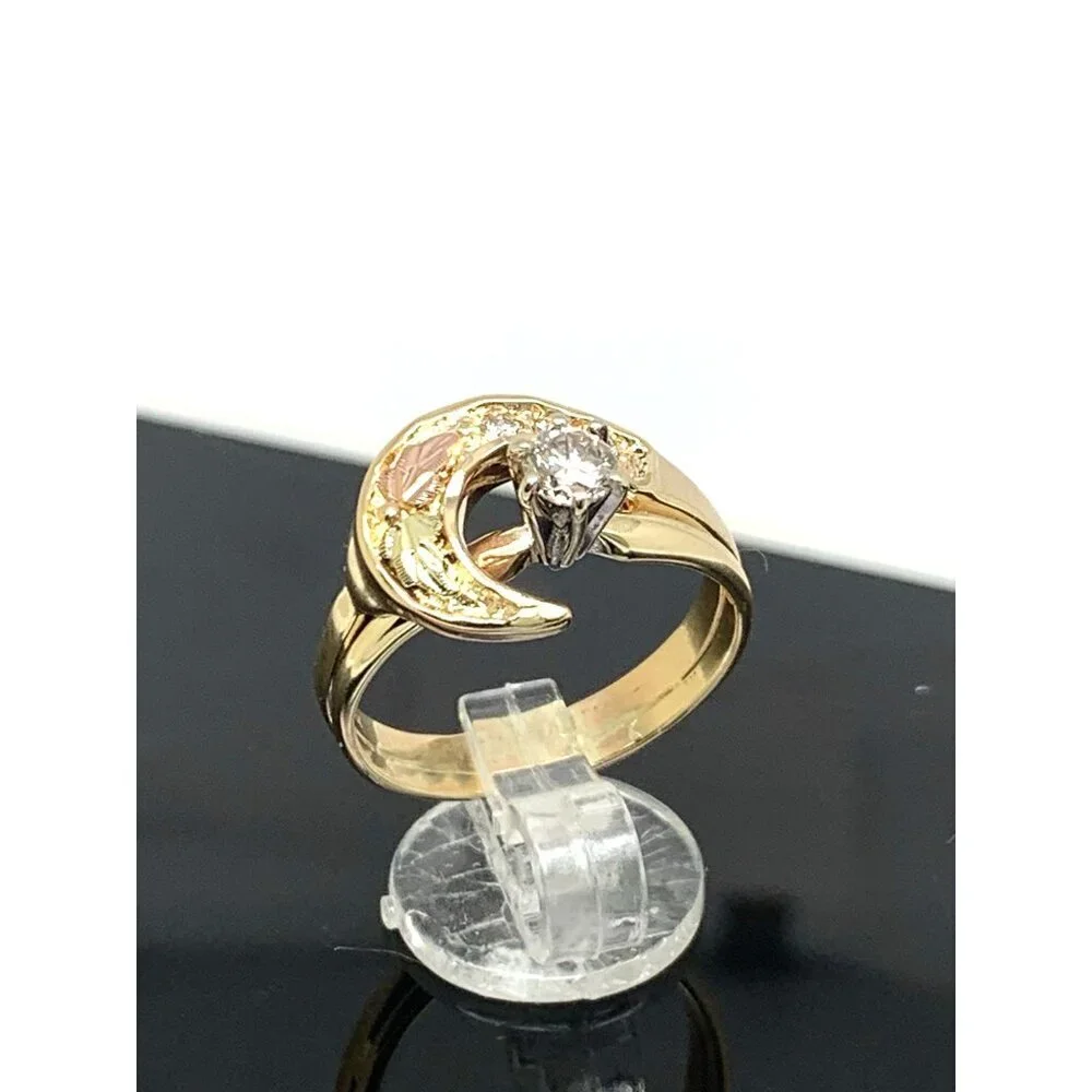 Cocktail Diamond Ring 0.30ctw 14k Yellow Gold Estate Jewelry Women's Size 8.5